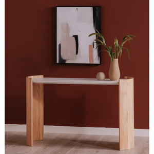 Moe's Dala Marble & Oak Console Table