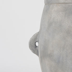 Zuma 27.2L x 18.1W x 24.4H Light Gray Ceramic Floor Vase