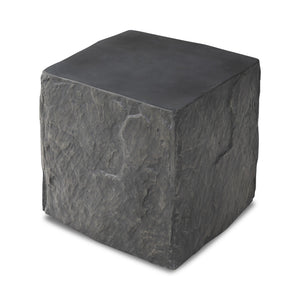 Lucius End Table In Smooth Black Concrete