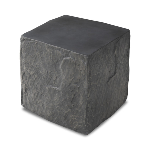 Lucius End Table In Smooth Black Concrete