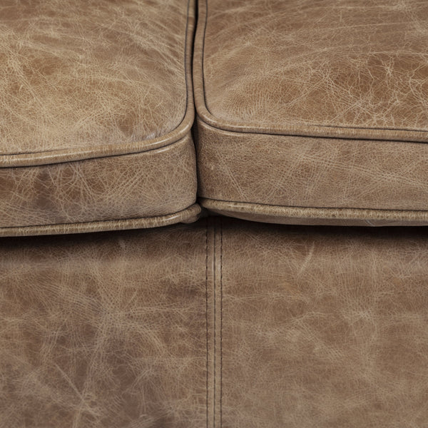 Cobain I 84" Brown Leather Two Seater Sofa