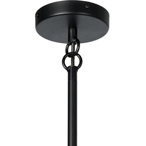 Klaus Chandelier In Jet Black And Aged Brass Iron