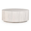 Layne Solid Wood Round Coffee Table with Casters