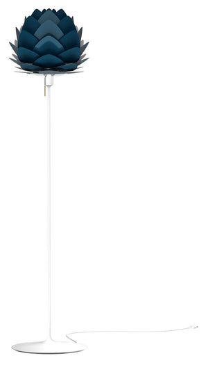 Aluvia Floor Lamp in Petrol with White Base