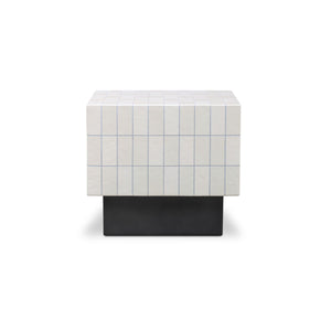 Moe's Farren Outdoor Side Table in Cream Concrete