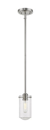 Delaney 1 Light Mini Pendant in Brushed Nickel Finish