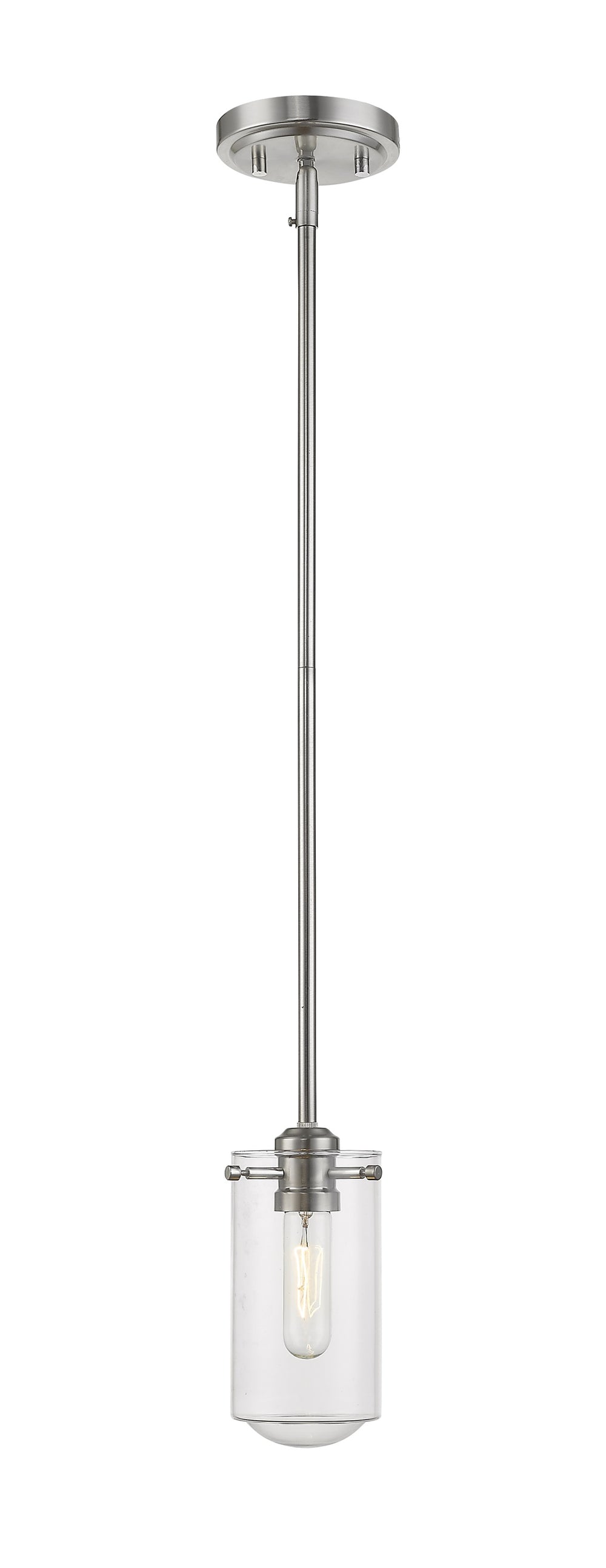 Delaney 1 Light Mini Pendant in Brushed Nickel Finish
