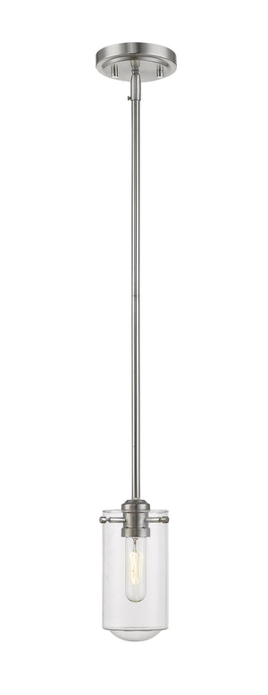 Delaney 1 Light Mini Pendant in Brushed Nickel Finish