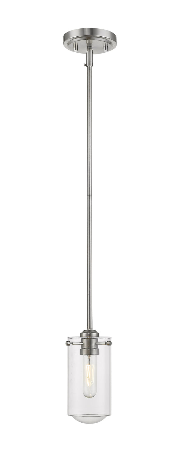 Delaney 1 Light Mini Pendant in Brushed Nickel Finish