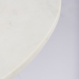 Maxwell  Marble Top Pedestal Base Round Coffee Table
