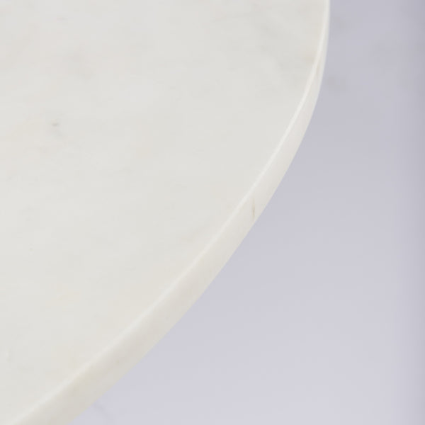 Maxwell  Marble Top Pedestal Base Round Coffee Table