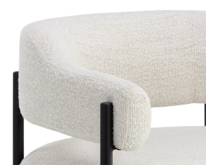 LOLA LOUNGE CHAIR - MERINO PEARL