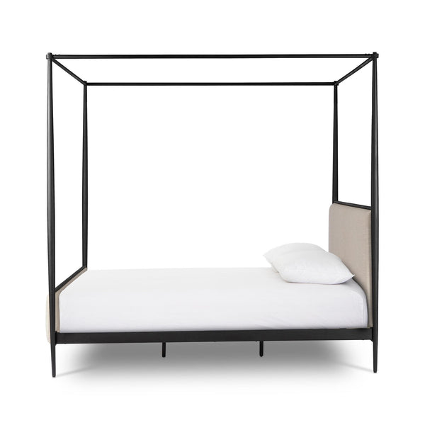 Xander Canopy Queen Bed - Savoy Parchment
