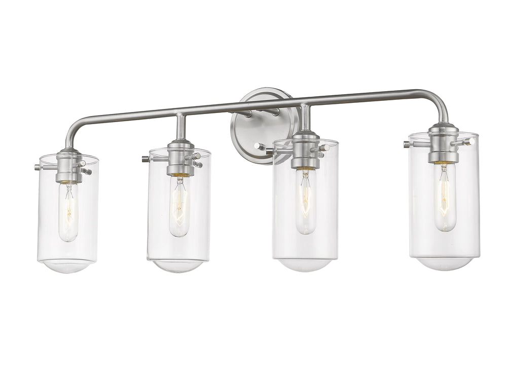 Delaney 4 Light Vanity in Brushed Nickel Finish