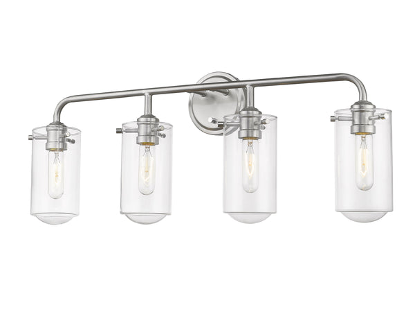 Delaney 4 Light Vanity in Brushed Nickel Finish