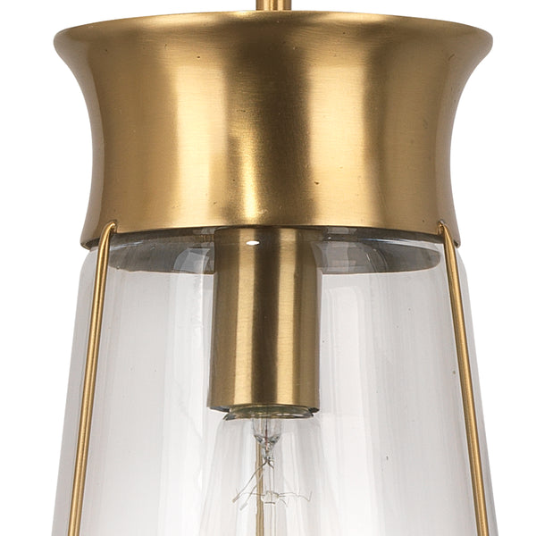 Nara 1-Light Pendant, Antique Brass