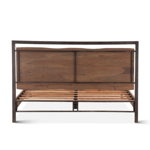 Aspen Queen Bed, Smoked Acacia