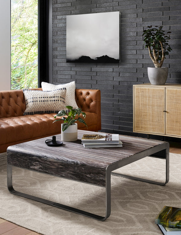 Williams Leather Sofa-75"-Nat Wash Camel