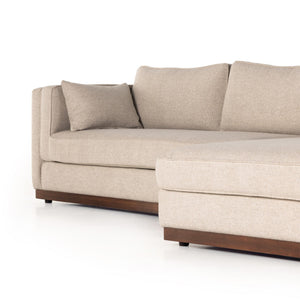 Lawrence 2-Piece Sectional W/ Chaise - Nova Taupe