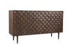 Moe's Pablo 3 Door Sideboard in Dark Brown Sheesham