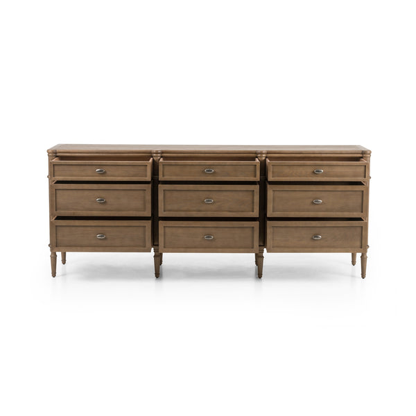 Toulouse 9 Drawer Dresser In Toasted Oak