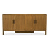 Lachlan Sideboard Brown with Shelves & Drawers