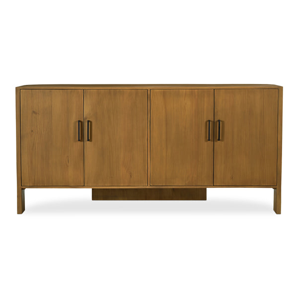 Lachlan Sideboard Brown with Shelves & Drawers