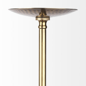 Garnet 13L x 13W Gold Hammered Metal Pendant Light