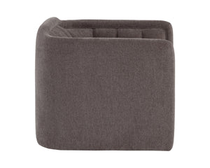 BIRRIT SWIVEL ARMCHAIR - ALASKA HEDGEHOG BROWN