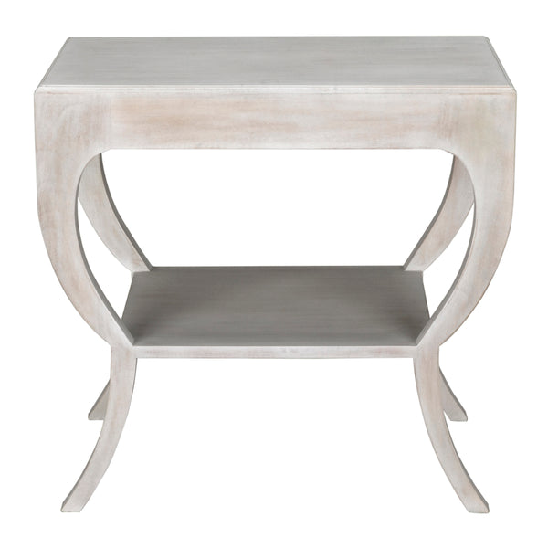 Maude Side Table, White Wash