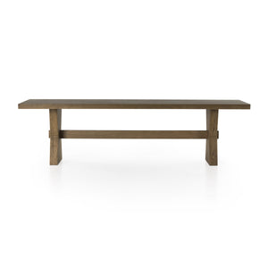 Tia Dining Table 108" In Drifted Oak Solid