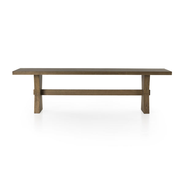 Tia Dining Table 108" In Drifted Oak Solid
