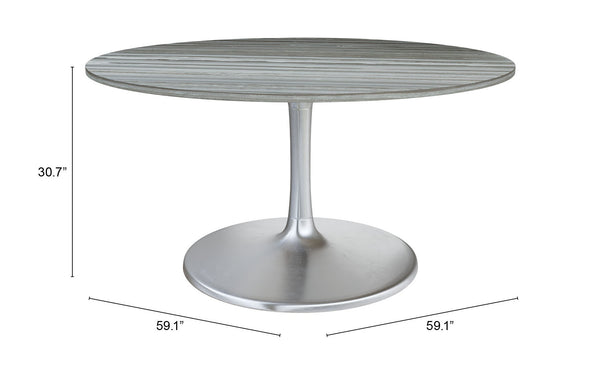 Star City Dining Table 60" Gray
