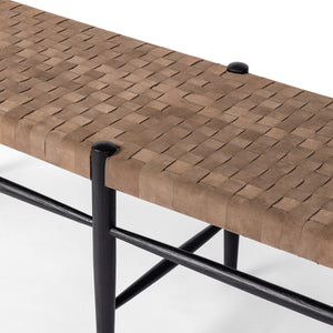 Wyatt Bench In Drifted Matte Black