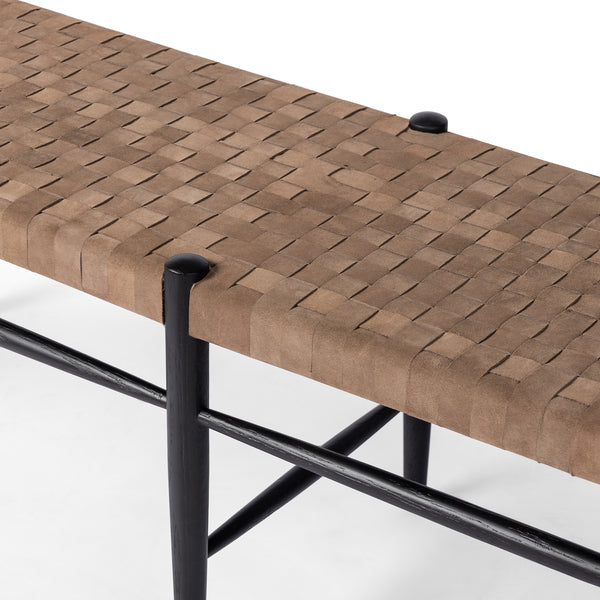 Wyatt Bench In Drifted Matte Black