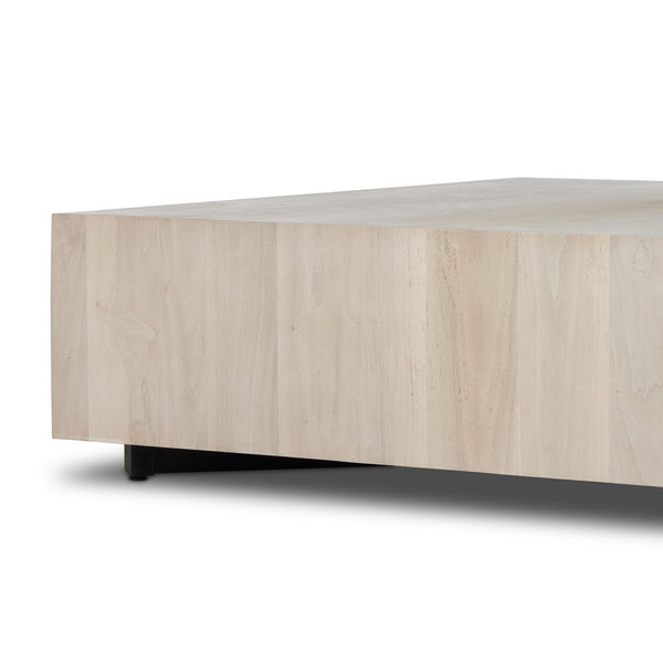 Hudson Large Square Coffee Table - Ashen Walnut