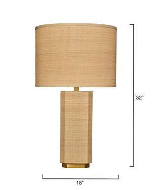 Utopia Raffia Table Lamp with Raffia Shade
