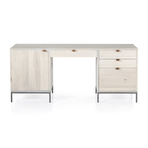 Trey Executive Desk In Dove Poplar
