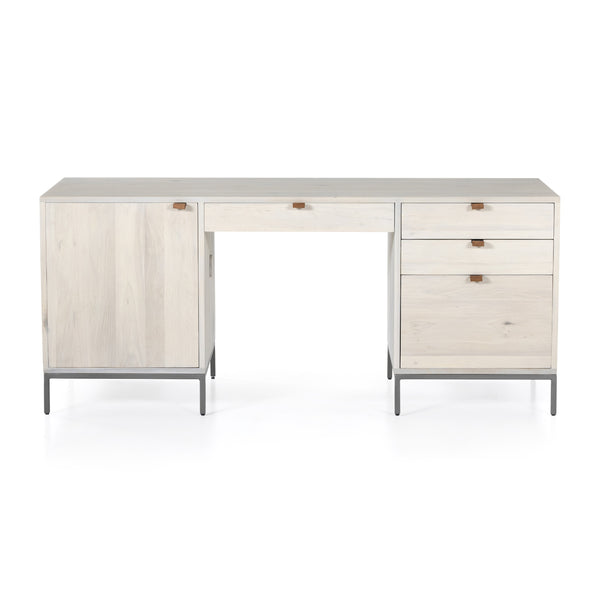 Trey Executive Desk In Dove Poplar