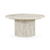 Amberly Marble Round Coffee Table - Rusty Gray