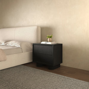 Moe's Marcelle Nightstand in Black Oak