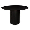 Moe's Povera Round Dining Table in Black Acacia