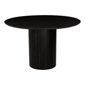 Moe's Povera Round Dining Table in Black Acacia