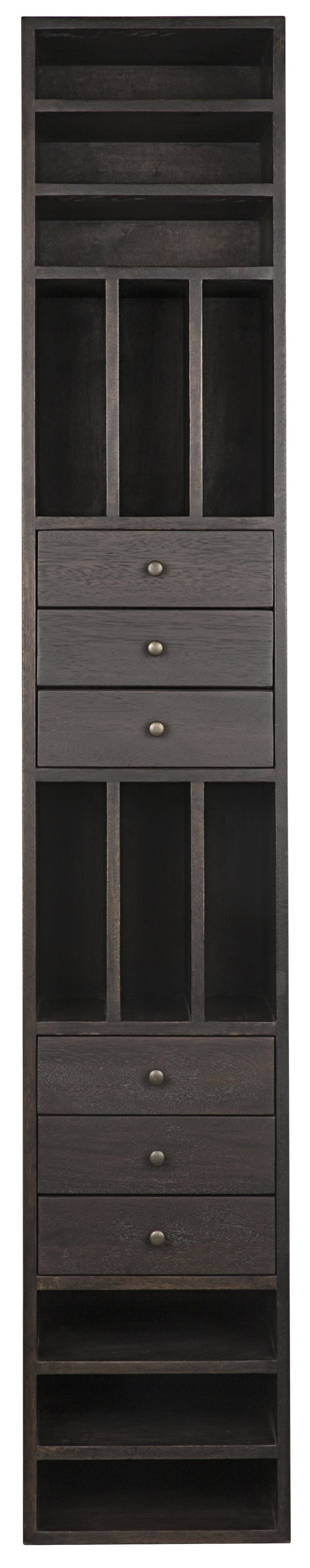 Tubula Bookcase, Ebony Walnut