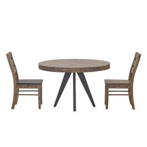 Moe's Parq Round Dining Table in Amber