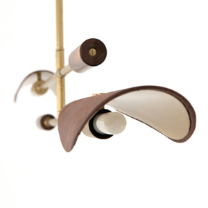 Astrid Double Pendant-D Brown Leather
