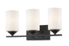 Bordeaux 3 Light Vanity  in Bronze Finish