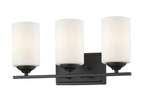 Bordeaux 3 Light Vanity  in Bronze Finish