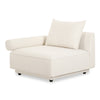 Moe's Rosello Left Arm Facing Chair in White