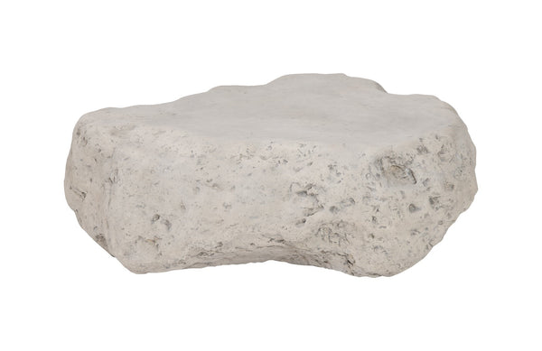 Cast Boulder Coffee Table, Roman Stone, Smallall